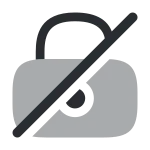 Lock Slash SVG Icon